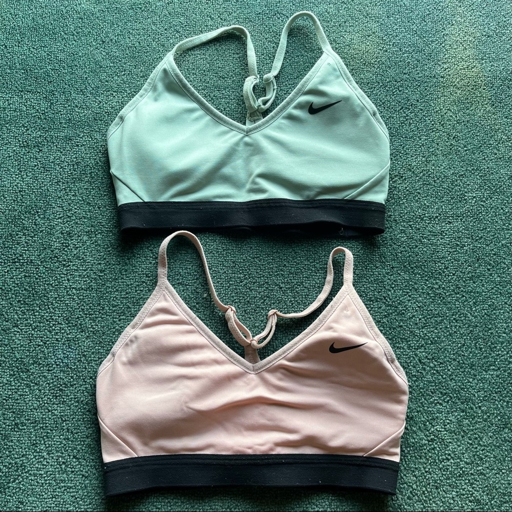 2 pack Nike DriFit sports bras XS